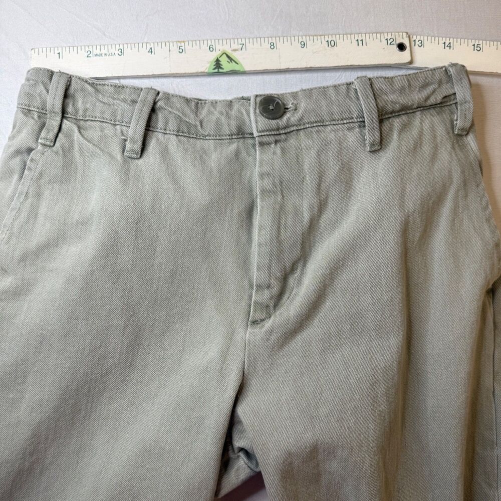 ZARA Women's XS Cotton Trouser Pants Light Green Grunge Preppy - Picture 5 of 8